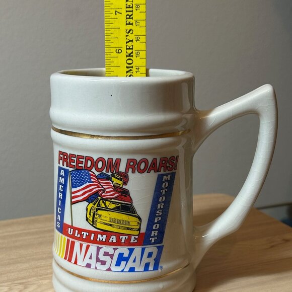 Vintage NASCAR "Freedom Roars" Commemorative Ceramic Beer Stein - Picture 4 of 16